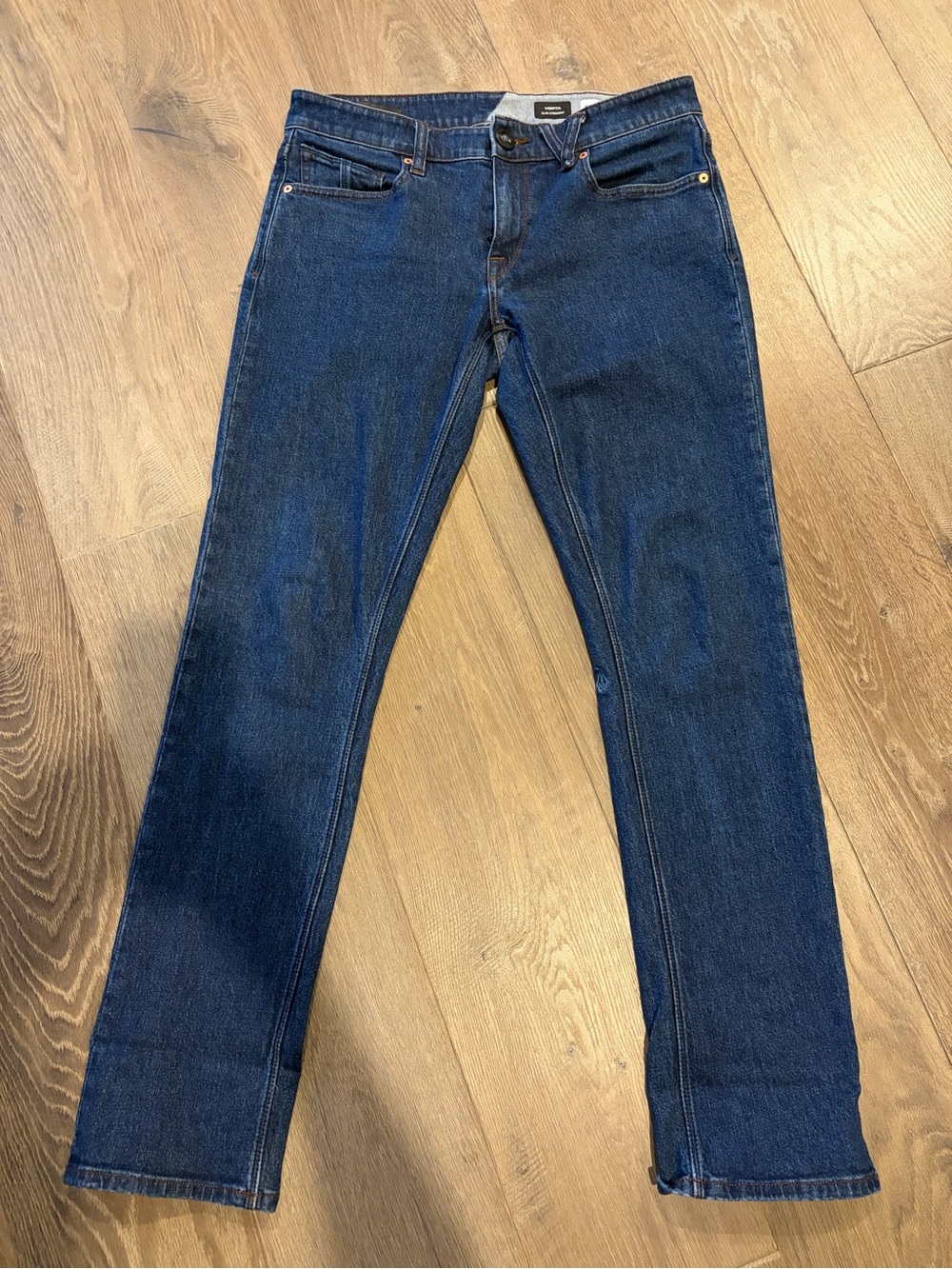 Volcom Vorta Men’s Slim Straight Jeans in Dark Blue